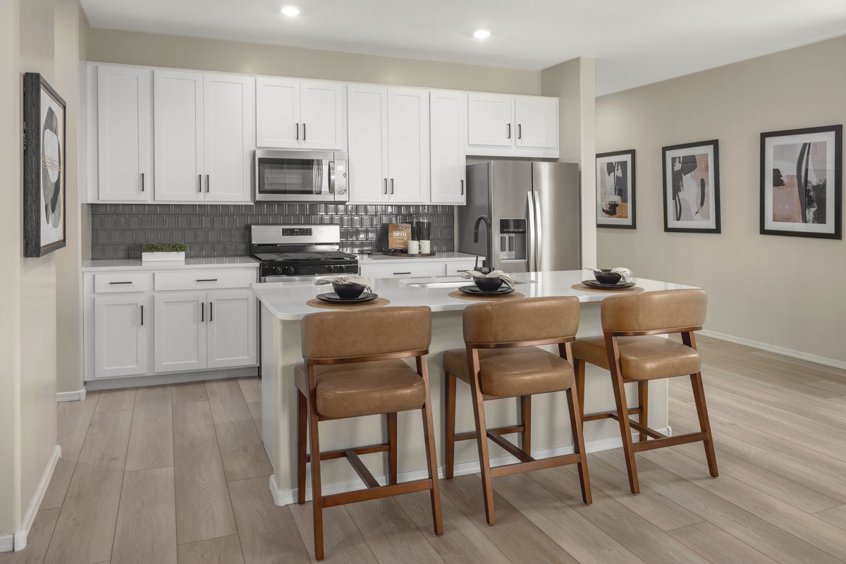 KB model home kitchen in Tucson, AZ