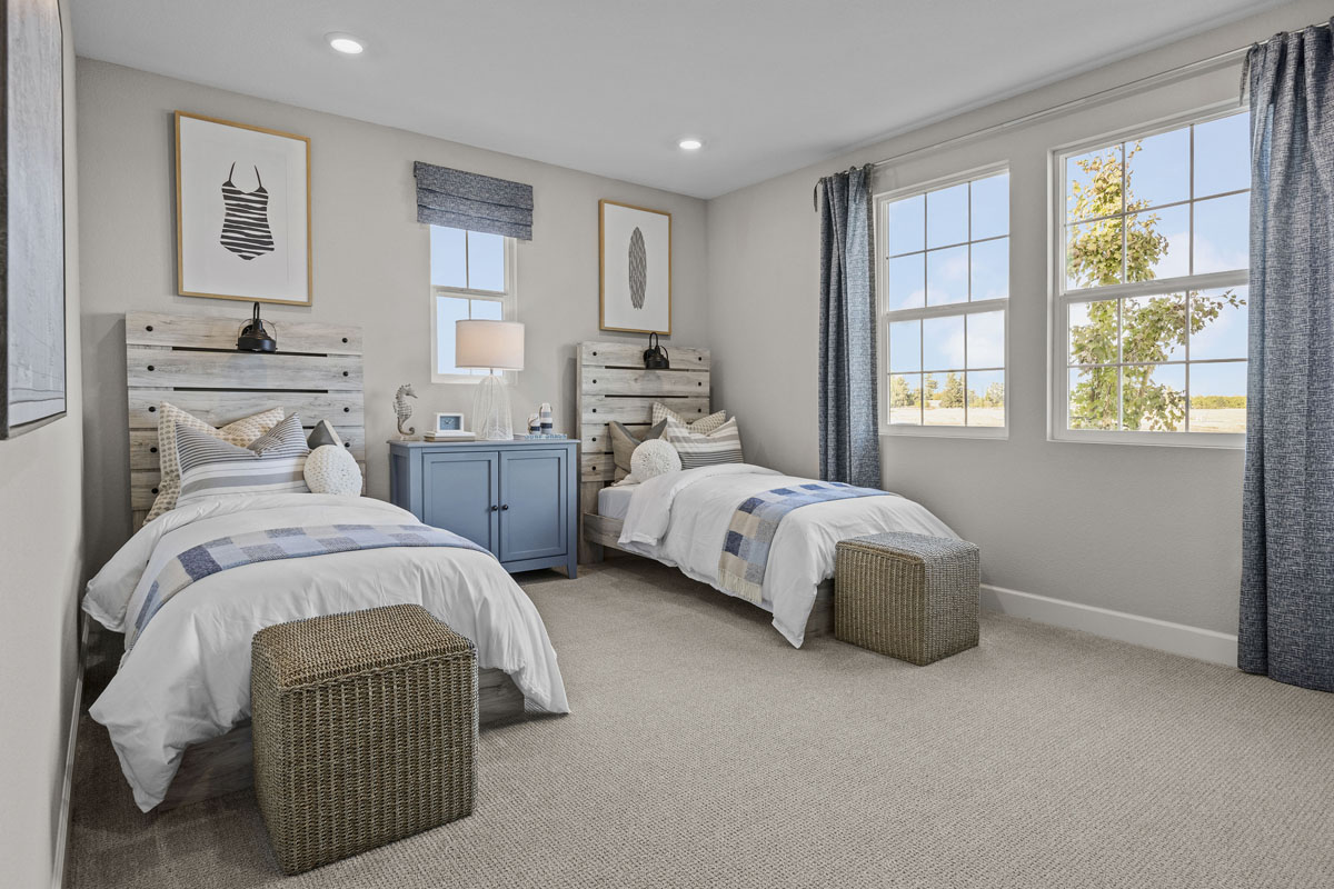 Spacious secondary bedrooms