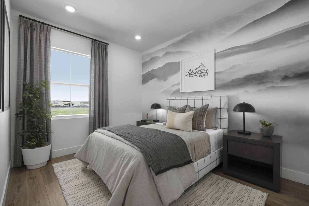 Spacious secondary bedrooms