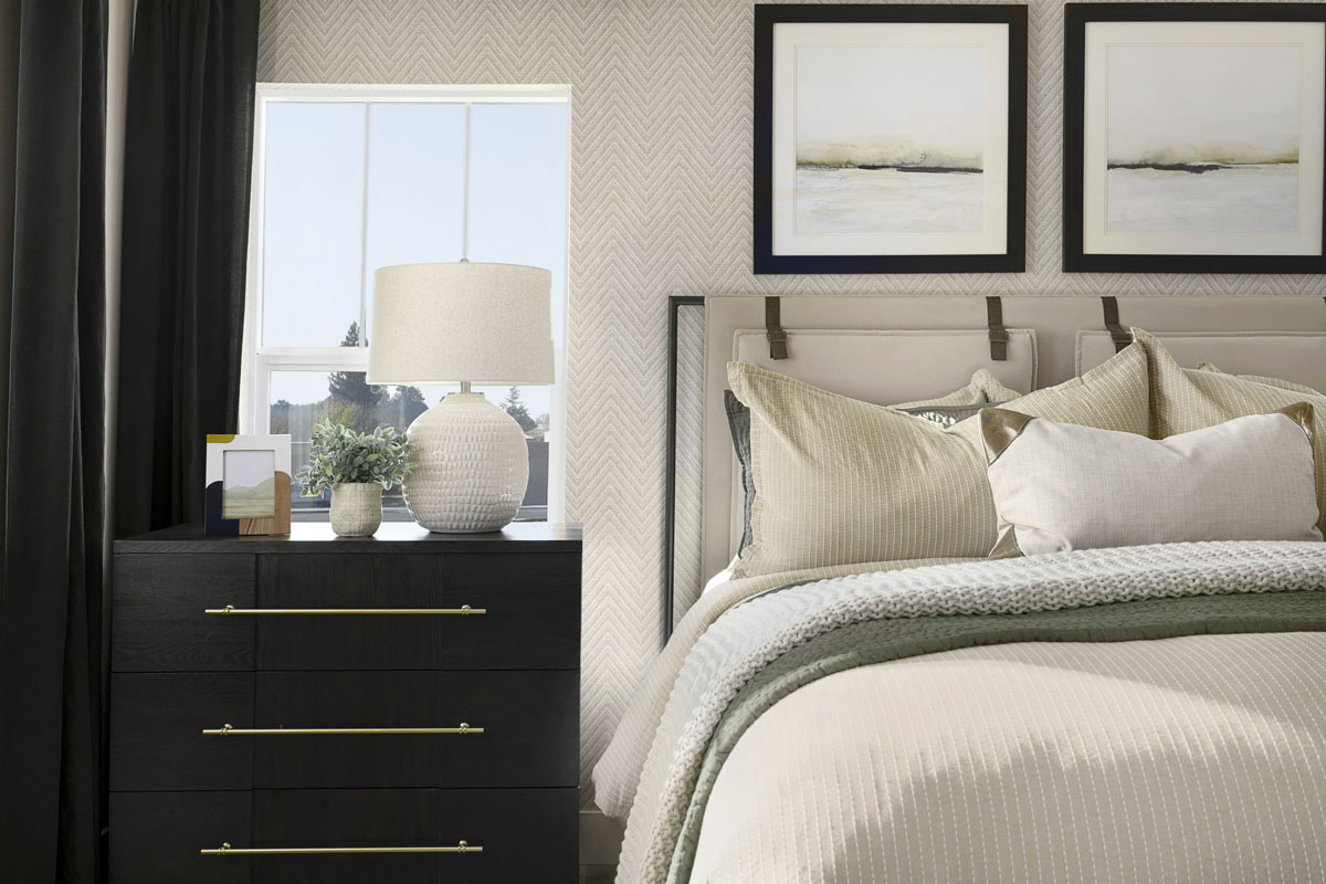 Spacious primary bedroom