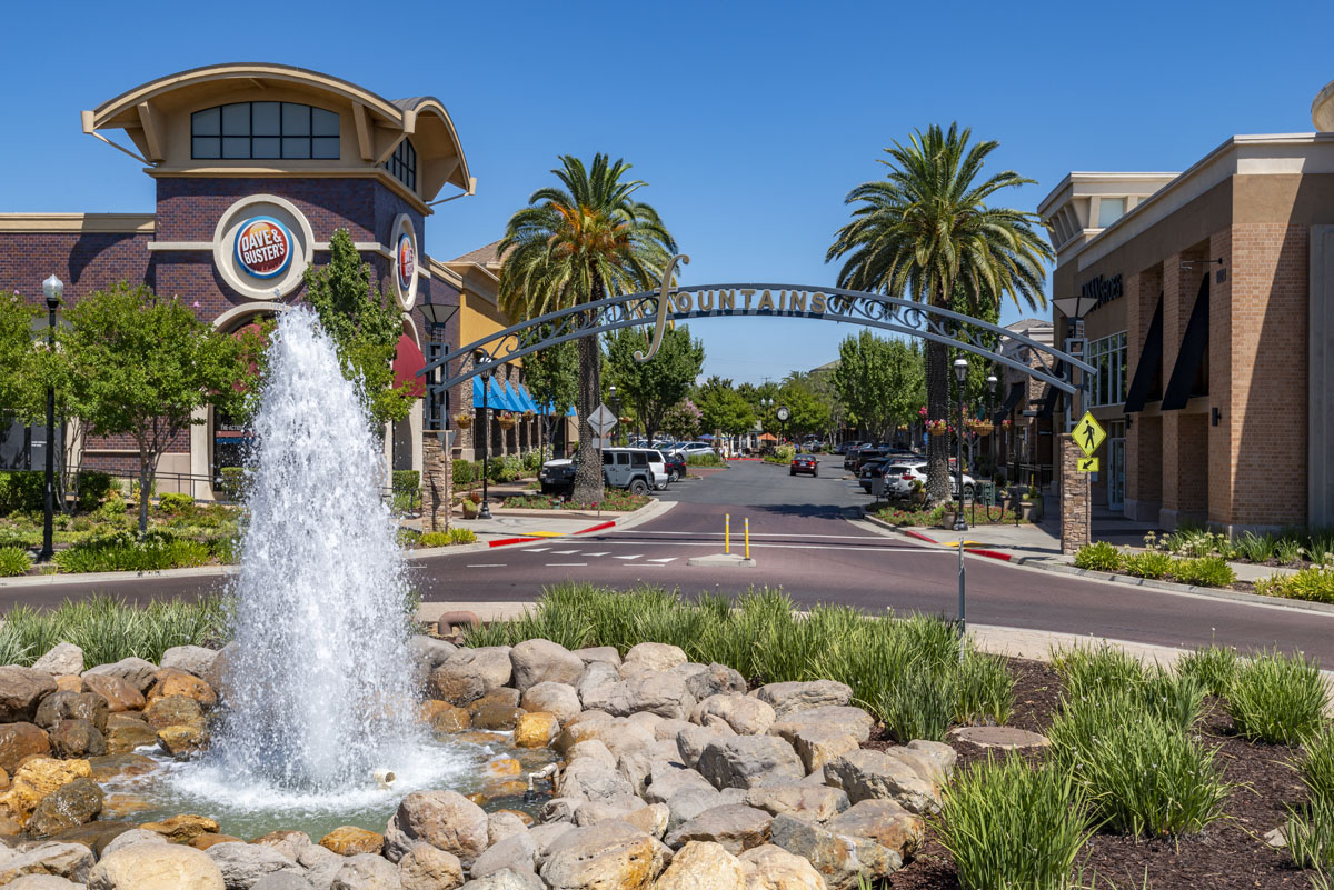 Near great shopping at Fountains at Roseville