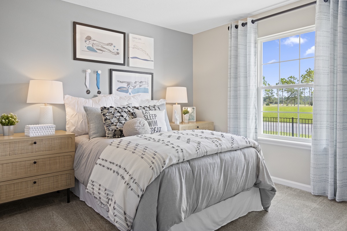 Spacious secondary bedrooms
