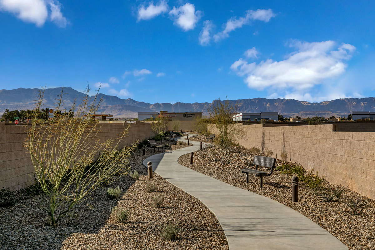Community walking path