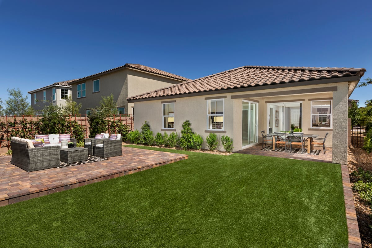 New Homes in Henderson, NV - Reserves at Inspirada Plan 1589 Backyard