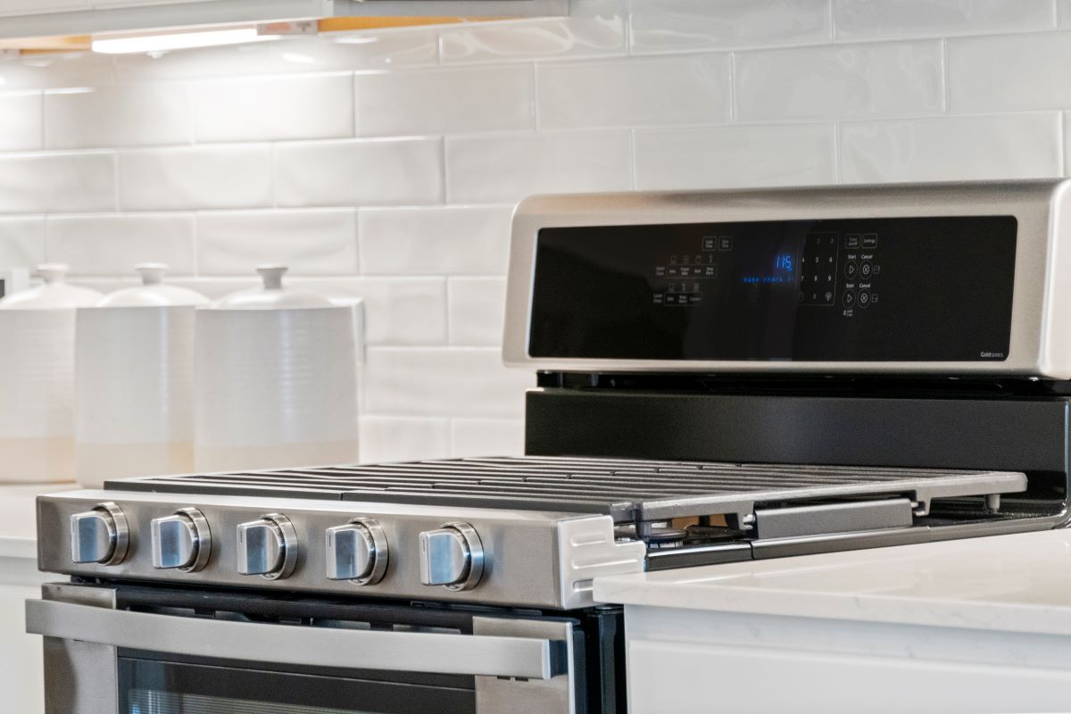 Stainless steel range