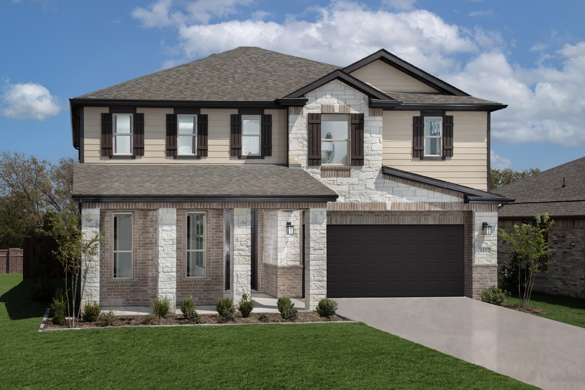 KB model home in Princeton, TX