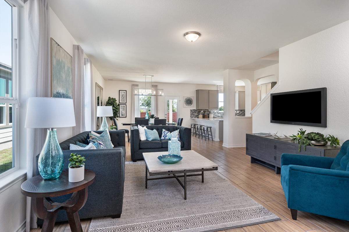 New Homes in Converse, TX - Knox Ridge Plan 2100 Great Room