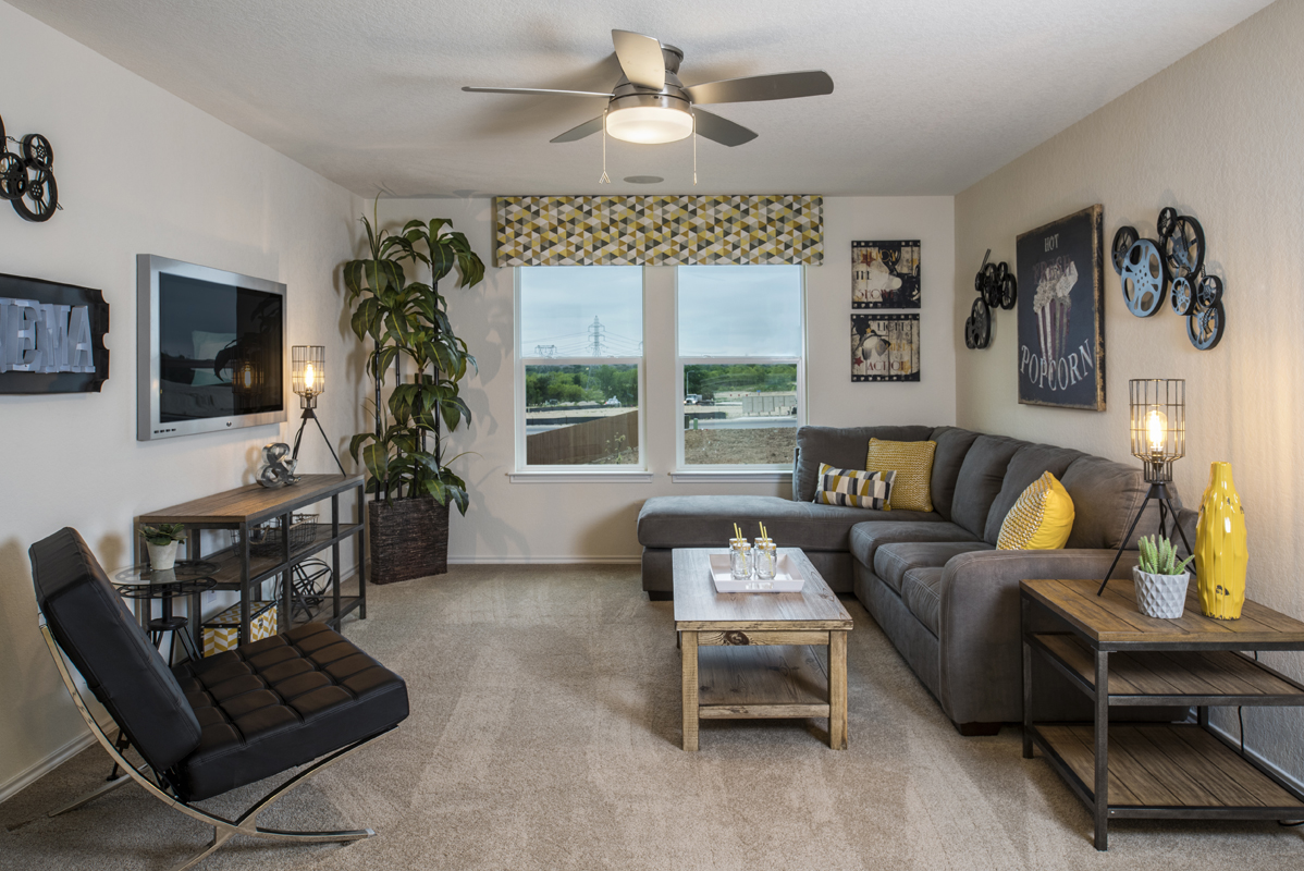New Homes in San Antonio, TX - Tierra Buena Plan 2708 Loft as modeled at The Overlook at Medio Creek