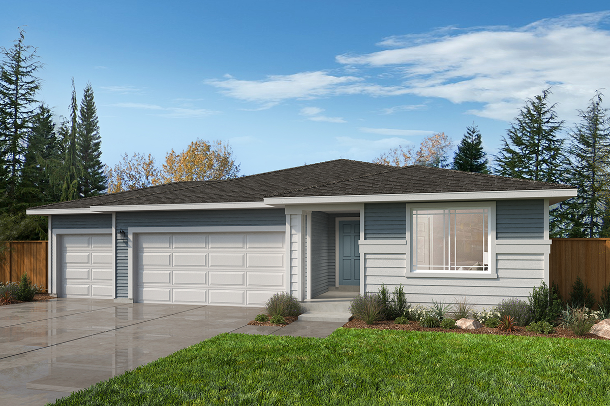 Exterior C with optional 3-car garage
