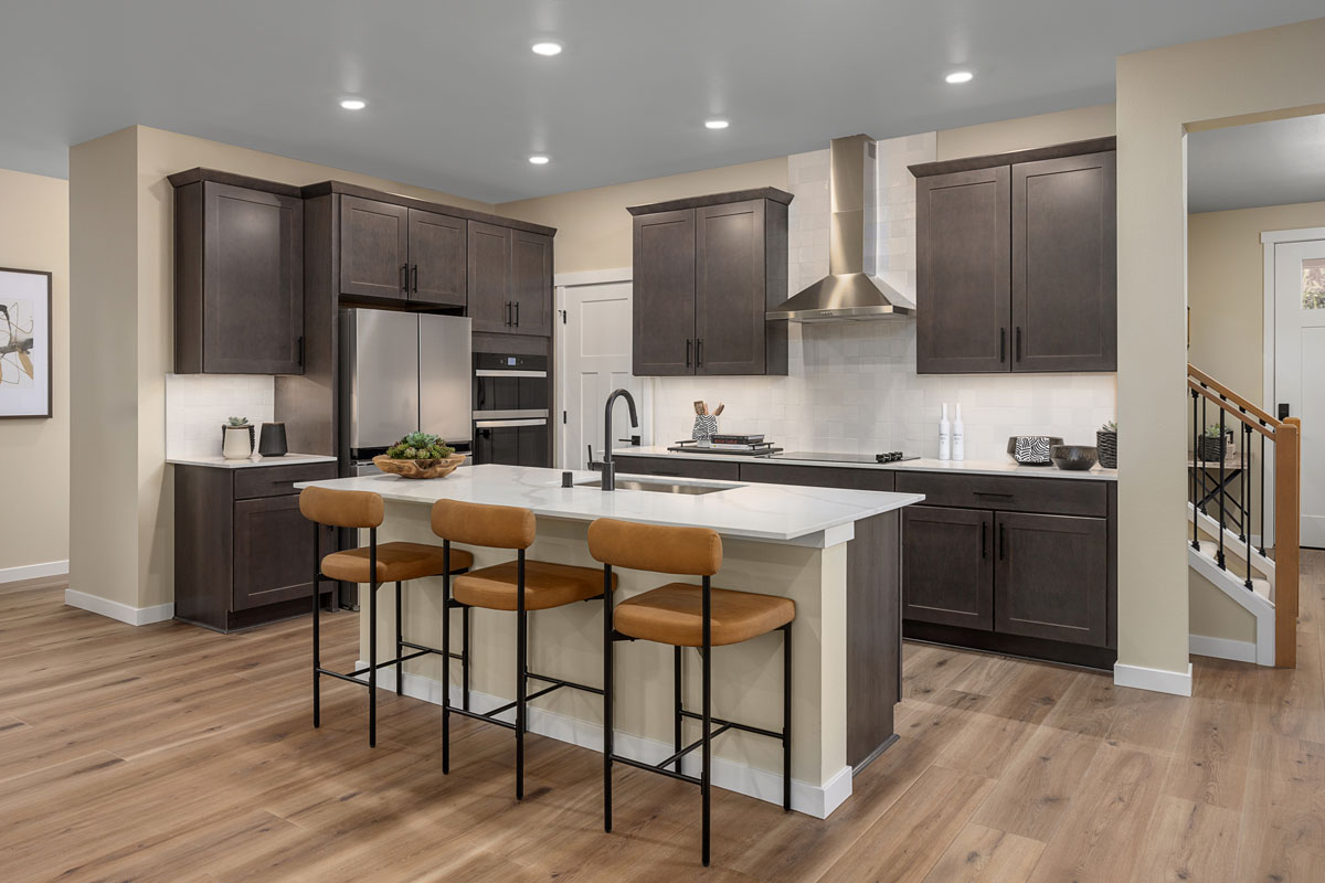 KB model home kitchen in Lake Stevens, WA
