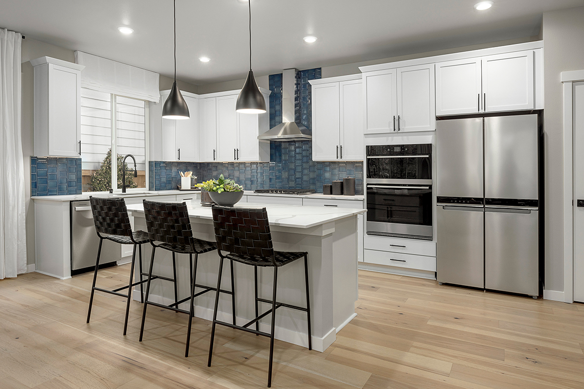 KB model home kitchen in Poulsbo, WA