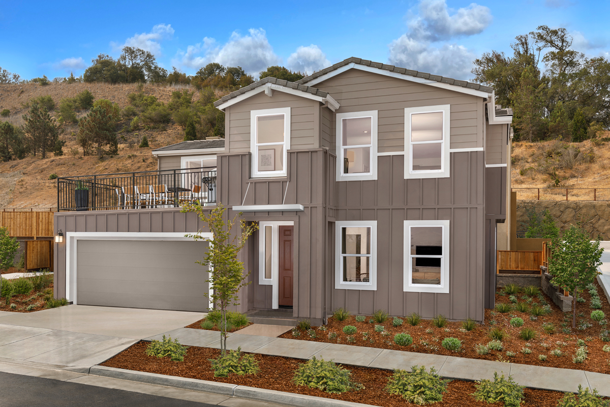 KB model home in Petaluma, CA