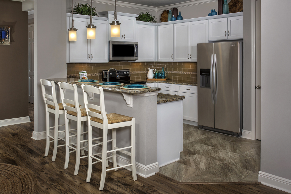 KB model home kitchen in Punta Gorda, FL