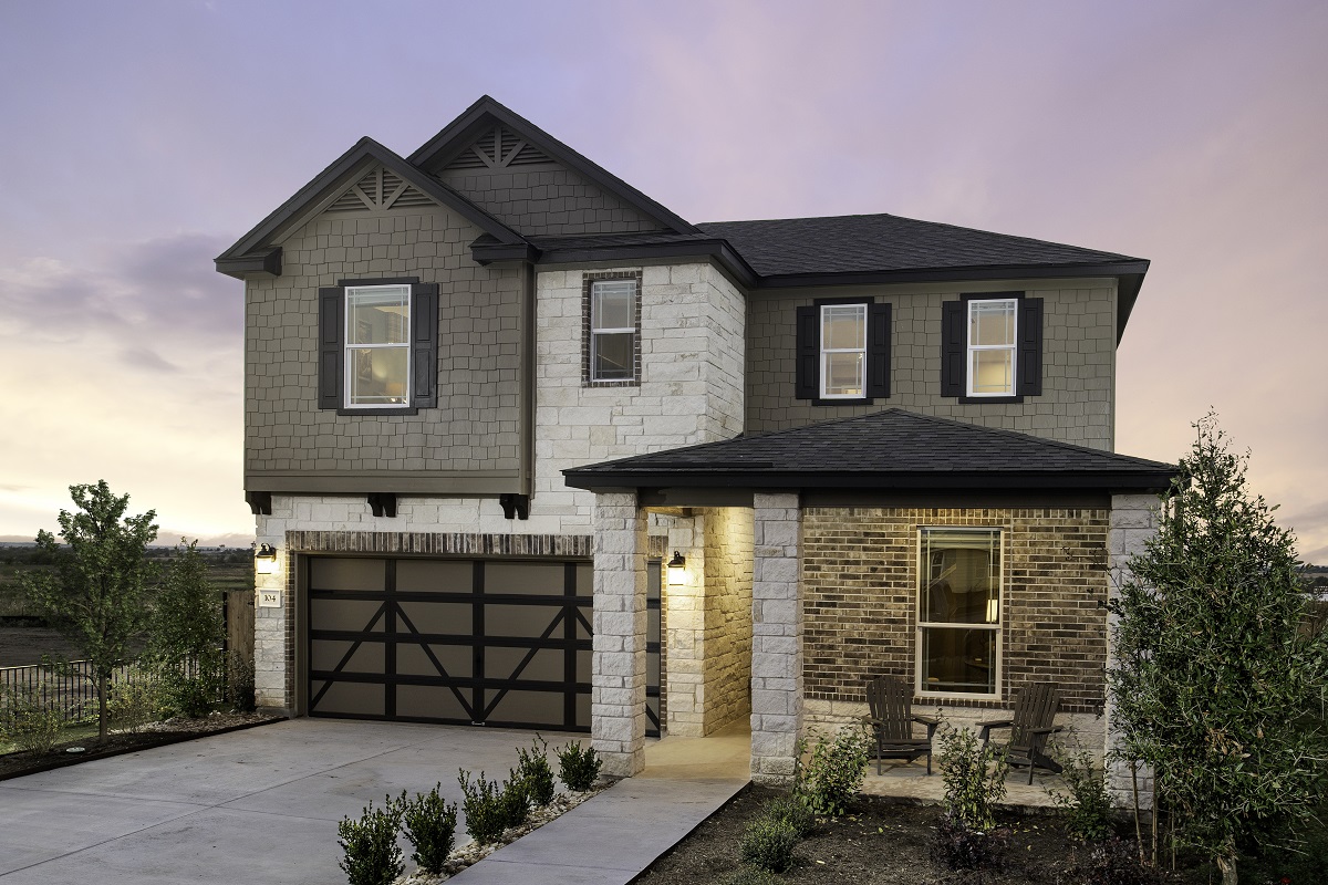 KB model home in Elgin, TX