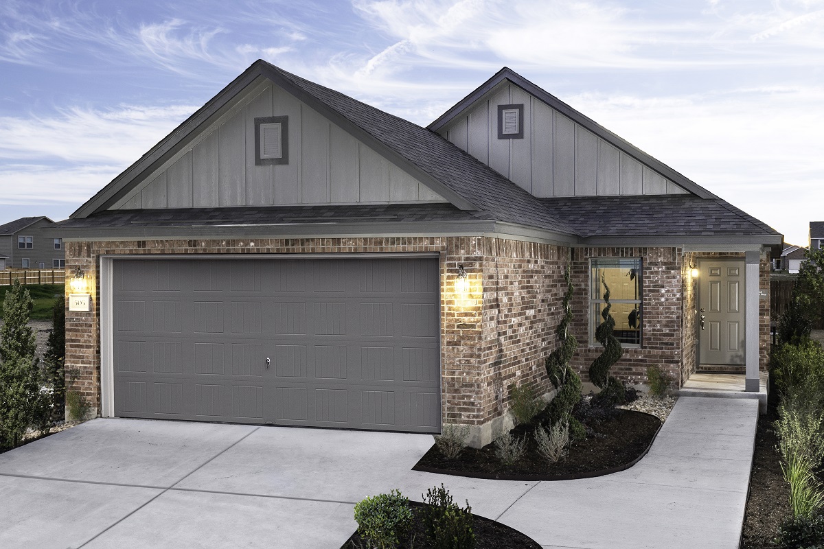 KB model home in Jarrell, TX